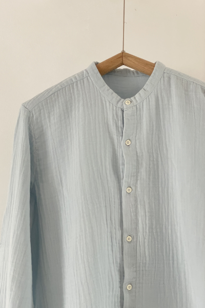 Gauze Shirt - Baby Blue